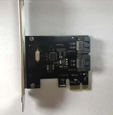Kontroler PCI Express SATA3 2 porta, NEWMB, N-PESATA3