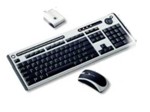 Chicony WUR-0570TR Multimedia Ultra Slim Bežična + bežično optički miš SU USB Silver Black