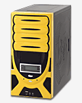 Midi Tower ANS ATX 4JA 1050 D type,109C+6U2X, 1C , USB out 2,0 Yellow-Black