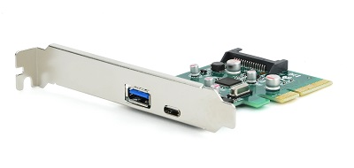 Kontroler PCI Express USB3.1 1 x USB3.1 Type C port + 1 x USB3.1 A port, NEWMB,  N-EXPCI-2PB