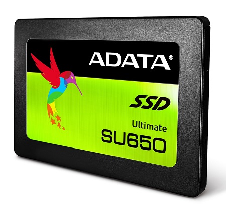SSD ADATA 120GB SU650 ASU650SS-120GT-C 3D Nand Read/Write: 520 MB/s / 320 MB/s