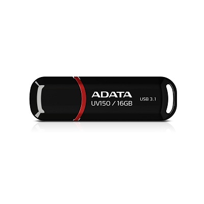 USB 3.0 FLASH DRIVE 64GB ADATA AUV150-64G-RBK Black