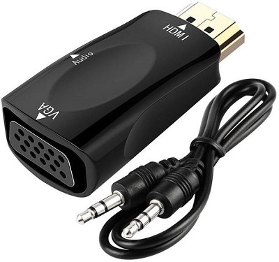 Adapter HDMI AM na VGA F + Audio, N-HDMI/VGA, NEWMB