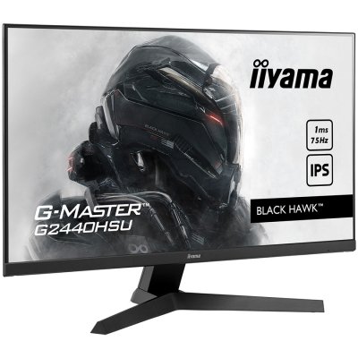 Monitor 24" IIYAMA G2440HSU-B1  ETE IPS-panel Gaming, G-Master Black Hawk 1ms