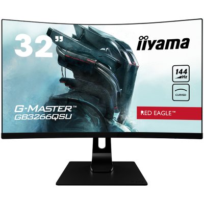 Monitor 32" IIYAMA GB3266QSU-B1 Curved Gaming, R1800, G-Master Red Eagle