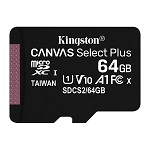 Micro SD kartica KINGSTON 64GB Canvas Select Plus SDCS2/64GBSP Class 10