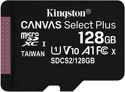 Micro SD kartica KINGSTON 128GB Canvas Select Plus SDCS2/128GBSP Class 10