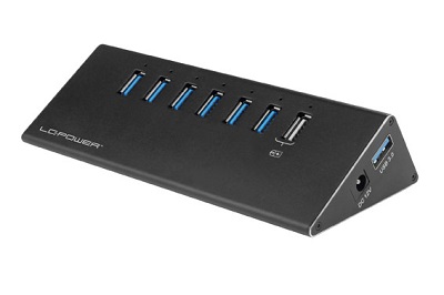 USB 3.0 HUB 7 PORTOVA LC-HUB-ALU-2B-7 6+1 PORT