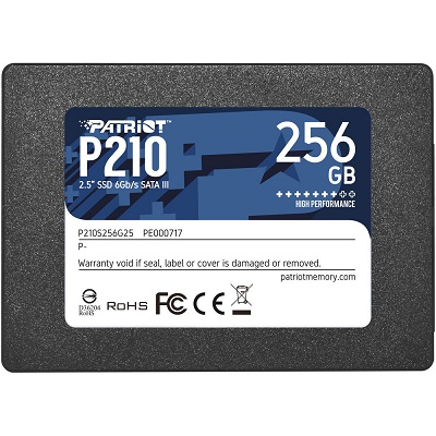 SSD Patriot P210 256GB P210S256G25 2.5" read 500MB/s write 400MB/s