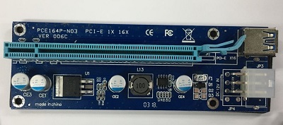 USB 3.0 PCI-E Riser VER006C, 6pin, USB3.0 kabl 60cm 