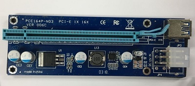 USB 3.0 PCI-E Riser VER007C, 6pin, USB3.0 kabl 60cm 