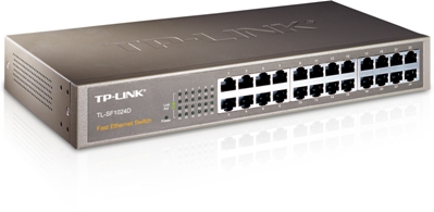 Switch 10/100 MBit UTP 24 port TP-Link TL-SF1024D, Retail