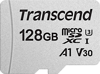 SD 128GB Micro Transcend TS128GUSD300S A1 V30 UHS-I U3