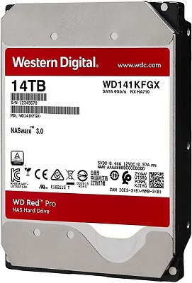 14TB Western Digital Red Pro WD141KFGX SATA3, 512MB, 7200