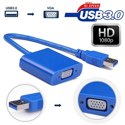 Adapter USB 3.0 na VGA N-TC02 NEWMB