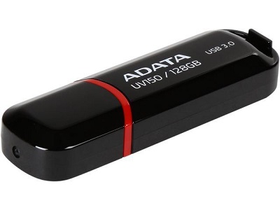 USB 3.0 FLASH DRIVE 128GB ADATA AUV150-128G-RBK Black