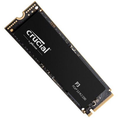 SSD Crucial 500GB P3  CT500P3SSD8  M.2 2280 NVMe, Micron 3D Nand, Read/Write: 3500 MB/s / 1900 MB/s