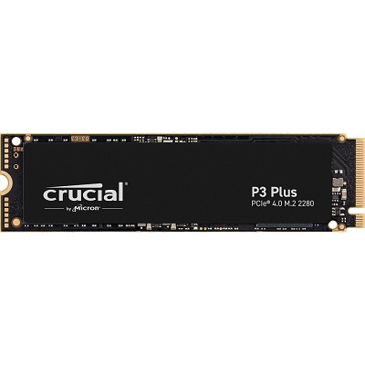 SSD Crucial 4TB P3 Plus CT4000P3PSSD8 M.2 2280 NVMe, 3D Nand, Read/Write: 4800 MB/s / 4100 MB/s