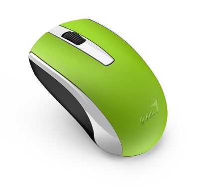 Miš Genius ECO-8100 USB Wireless green, punjiva baterija