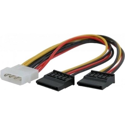 Kabl Y račva, za napajanje molex na 2 x SATA 0.15m NEWMB N-YC07