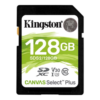 Flash SD Card 128GB KINGSTON Canvas Select Plus SDS2/128GB