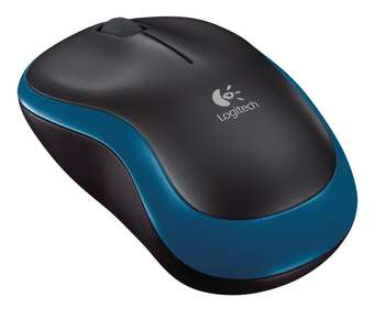 Miš Logitech Retail M185 Blue Cordless, Nano receiver, USB