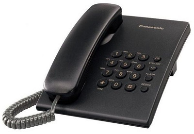Žični telefon PANASONIC KX-TS500FXB crni
