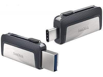 USB 3.1 Flash Drive 64GB SanDisk Ultra Dual SDDDC2-064G-G46 Type-C