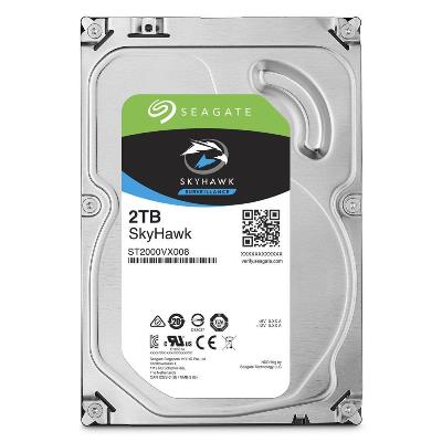 2TB SEAGATE 3.5" SATA 3 64MB ST2000VX008 SkyHawk Surveillance