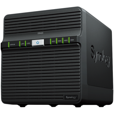 NAS Synology DiskStation DS423, Tower, 4-Bays 3.5'' SATA HDD/SSD