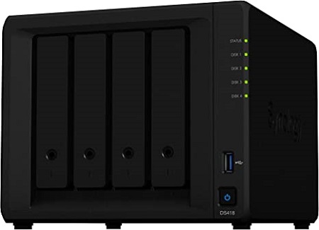 NAS Synology DiskStation DS418, Tower, 4-bays 3.5'' SATA HDD/SSD