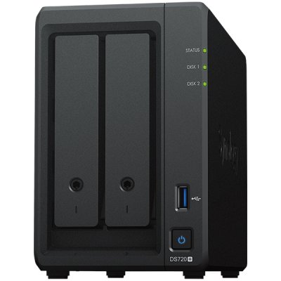 NAS Synology DiskStation DS720+,Tower,2-bays 3.5'' SATA HDD/SSD