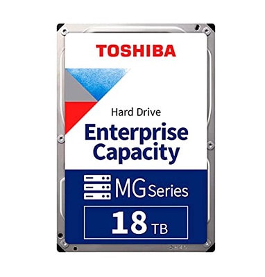 18TB TOSHIBA 3.5" Enterprise Capacity MG09 series MG09ACA18TE SATA III 512MB 7.200rpm