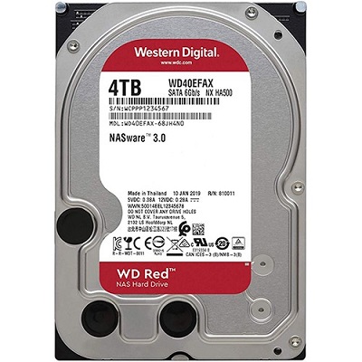 4TB Western Digital WD40EFAX Red SATA3, 256MB, 5400 RPM